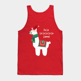 Fa la la la la la la llama Tank Top